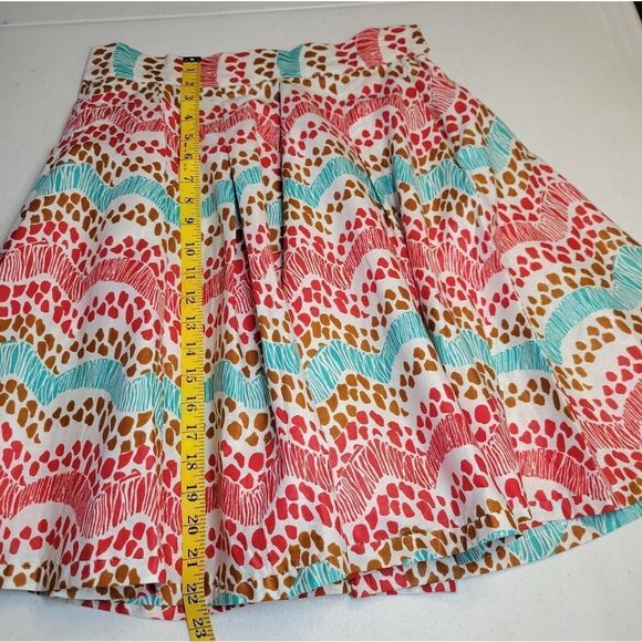 Francis + Benedict Cotton Colorful Patterned Women's Full Skirt Small - Picture 10 of 13
